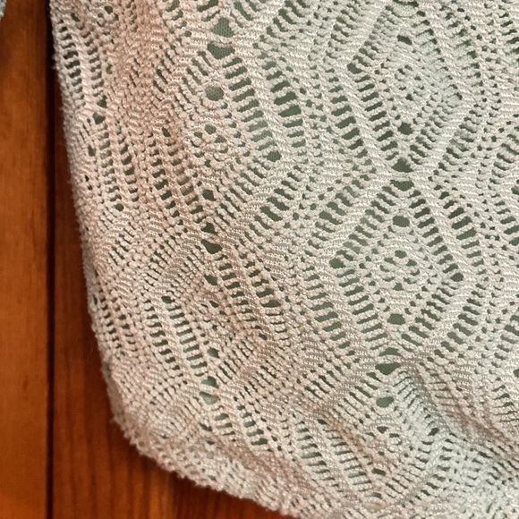 Forever 21 Mint Lace Lined Crop Top Small - Picture 4 of 8